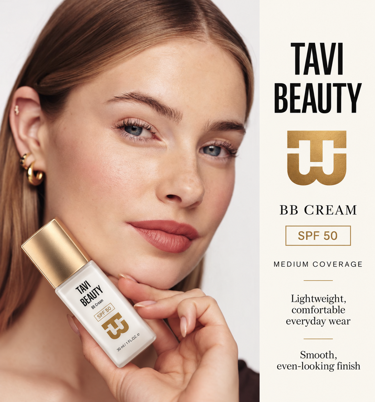 TaviBeauty BB Cream SPF 50 – Everyday Coverage & Protection